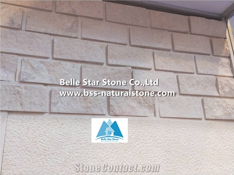 Beige Limestone Wall Tile,Natural Stone Wall Cladding