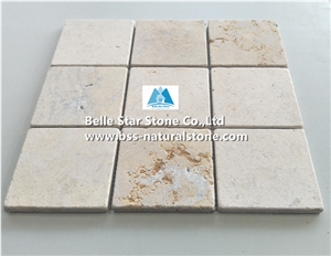 Beige Travertine Stone Mosaic, Wall Backsplash / Floor Mosaic Tiles