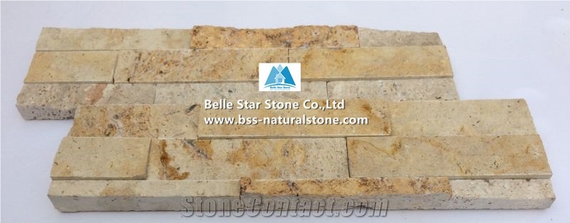 Beige Travertine Z Stone Panels,Marble Culture Stacked Stone Veneer