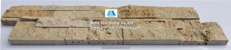 China Travertine Z Stone Cladding,Limestone Culture Ledge Stone Veneer