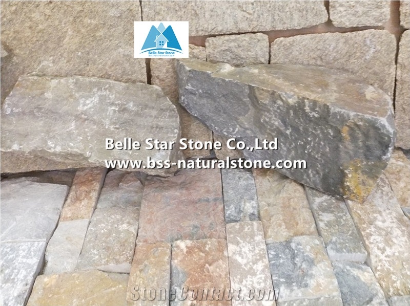 Oyster Quartzite Field Ashlar Stone Veneer,Loose Culture Ledge Stone