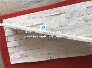 White Sandstone Stacked Stone Cladding,Culture Ledge Stone Panels