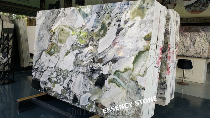 Primavera Marble,Cold Jade Marble,Ice Connect Marble Slabs