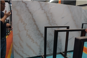 Chinese Carrara White Guangxi White Marble Polished Floor Tile Slab