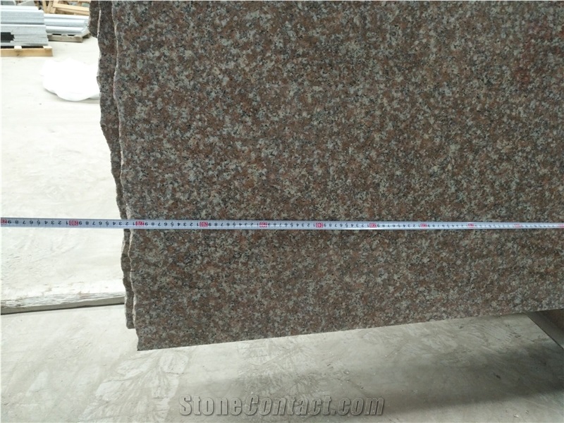 Chinese Peach Red Granite G687 Polished Slab Half Slab for Floor Tile
