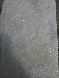 Natural White Off White Quartzite Wall Tiles Split Face