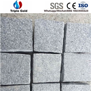 G603,G602,G601,Light Grey Granite Paving,Small Cube Stone