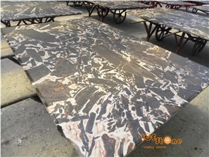 China Jade Kylin,Antique River Brown Marble,Great Nature Stone