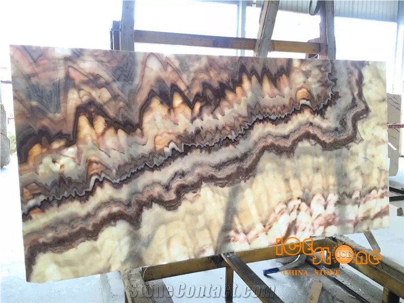 China Rainbow Onyx,Interior Wall and Floor Applications,Translucence,