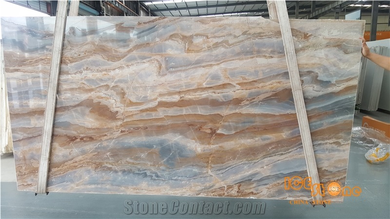 China Roma Impression Marble,Monet Sky Slab,Used for Counter Tops