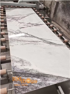 Lilac Marlbe, Polished Marble Flooring Tiles/White Natuarl Stnone, Milas New York White Marble Slabs & Tiles