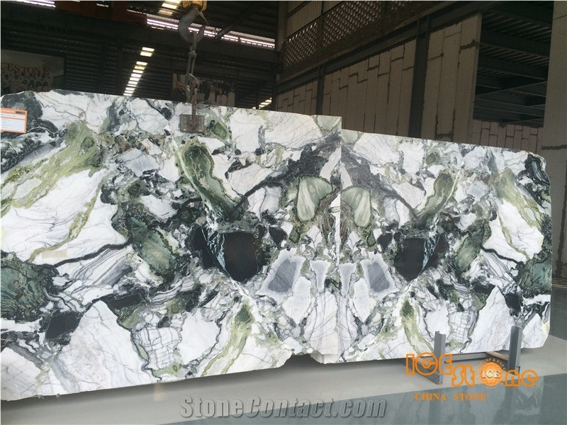 Primavera Marble,Ice Green Slab,White Beauty,Ice Connect,Exclusive