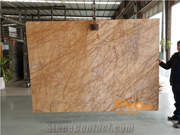 Van Gogh/Babylon Gold/Yellow Color/China Quarry/Marble Slabs/Tiles/Cts