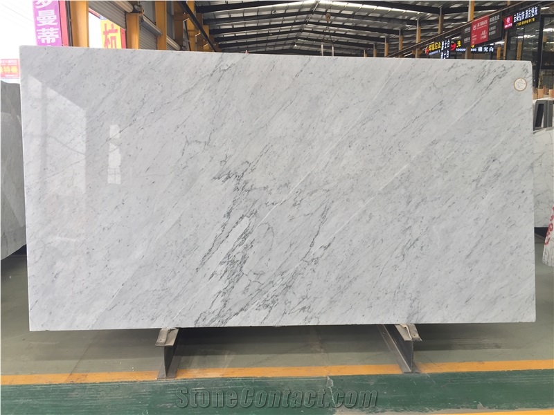 New# Bianco Carrara Slabs White Carrara Slabs Italian White Marble