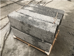 Chinese Light Grey Granite Curved Kerbstone