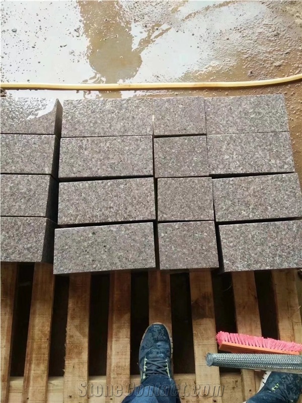 Chinese Red Granite G648 Granite Cube Stone