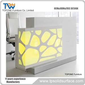 Acrylic Solid Surface Reception Counter/China Troditional Style