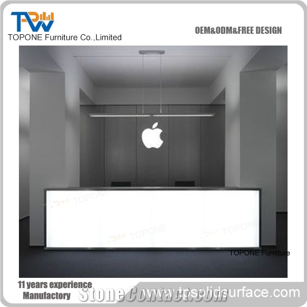 Acrylic Solid Surface Reception Counter/China Troditional Style