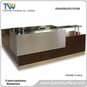 Artificial Tabletops,Marble Reception Counter for Hotel