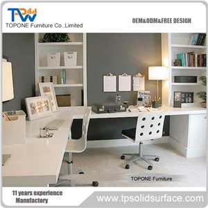Best Selling Ikea Style Marble Stone Office Desk White Office Desk