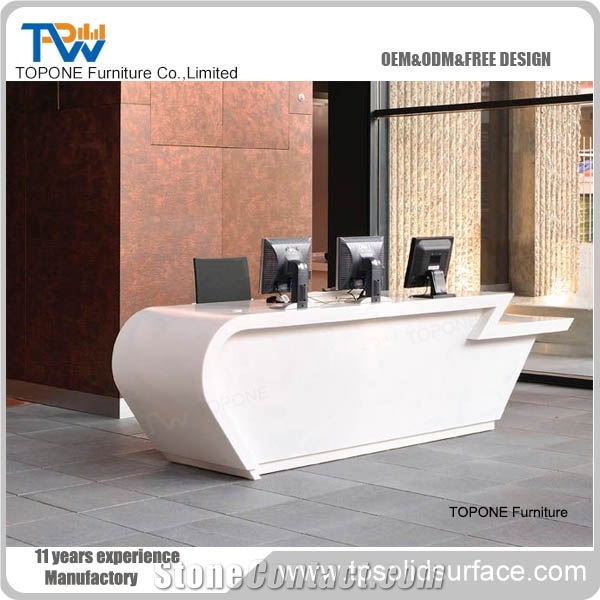 Design Salon Counter L Shape Reception Desk From China