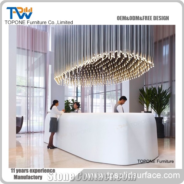 Hot Sale Acrylic Solid Surface Reception Desk/Table