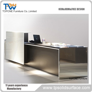 Light Reception Counter/ Reception Desk,Solid Surface Table Tops