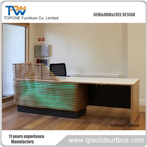 Manmade Stone Tabletops,Fashional Reception Counter/Desk,
