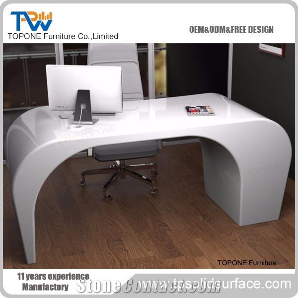 Modern Executive Desk Artificial Stone Computer Office Desk From China Stonecontact Com