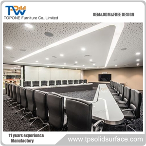 New Office Design Boardroom Stone Conference Table