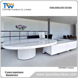 Pure Acrylic Solid Surface Reception Counter/China Troditional Style