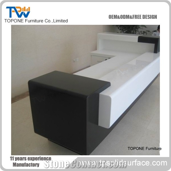 Pure Acrylic Solid Surface Reception Counter/China Troditional Style
