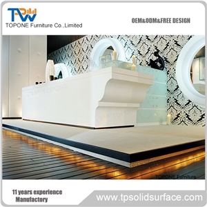 Quality Illuminated Reception Counter Design for Hotel or Office