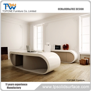 Surface Office Furniture Manmade Stone Office Furniture