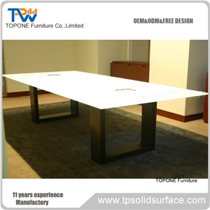White Conference Table for Meeting Room