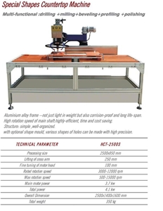 Multifunctional Machine for Stein Polishing, Drilling and Cutting