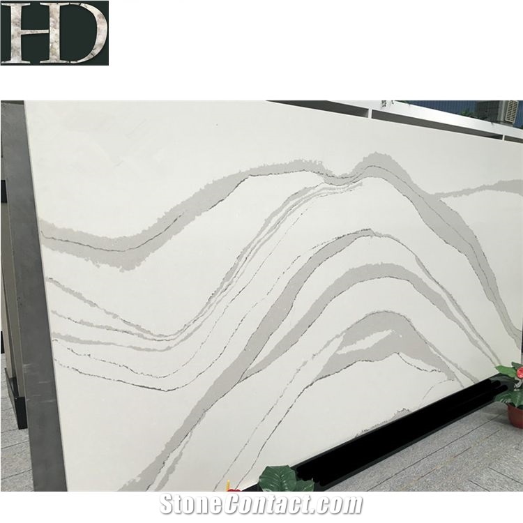 Artificial Stone Polished White Quartz Slab with Best Price