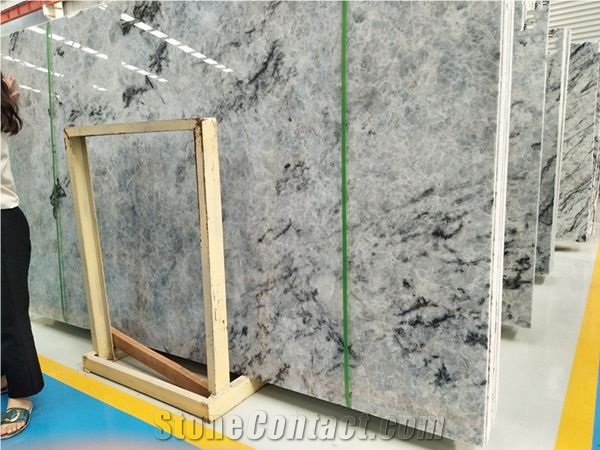 Blue Ice Jade Marble Slab,Chinese Marble Stone for Luxury Design