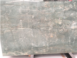 Brazil Gray Green Jade Marble Slab,Beautiful Gray Green Marble