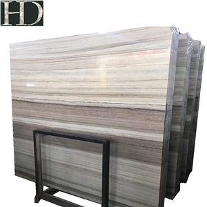 Chinese Natural Stone Crystal White Wooden Marble Slabs Price