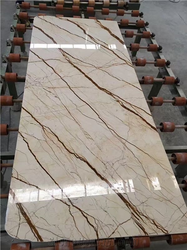 Floor Decor Sofitel Gold Beige Marble,Marble Slabs with Gold Vein from ...