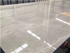 New Silver Grey Marble Slabs for Wall,Modern Gray Marble Tiles