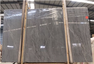 White Veins Grey Marble Slabs,Grey Marble Tiles for Wall