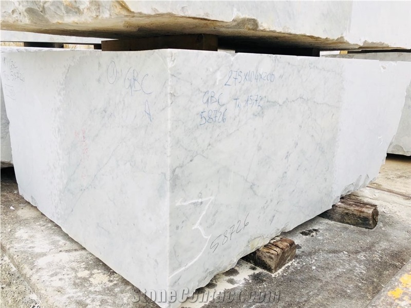 Bianco Carrara C,Cd, Carrera,Blanc De Carrare White Marble Blocks