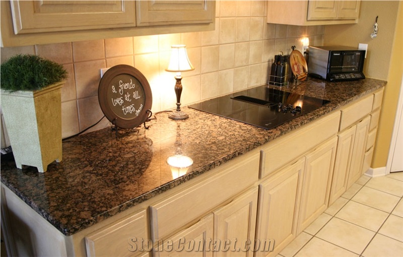 Baltic Brown Granite Kitchen Bench Top,Bar Top Worktop Customized with Wash Sinks