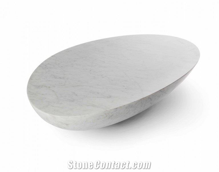Beige Limestone Tv Stand Table Furniture,Cream Stone Modern Design