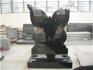 Competitive Price for Russia Black Granite Headstone/ Monument