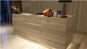 Crystal Wood Grain White Wooden Marble for Countertops, Flooring Tiles