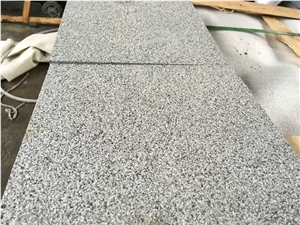 Bush Hammered Padang Dark Granite Tiles, G654 Dark Grey Granite Tiles