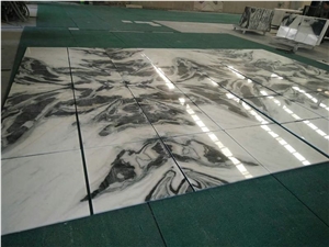 China Black Vein Marble Slab/Tiles, China Panda White Marble Slab/Tile